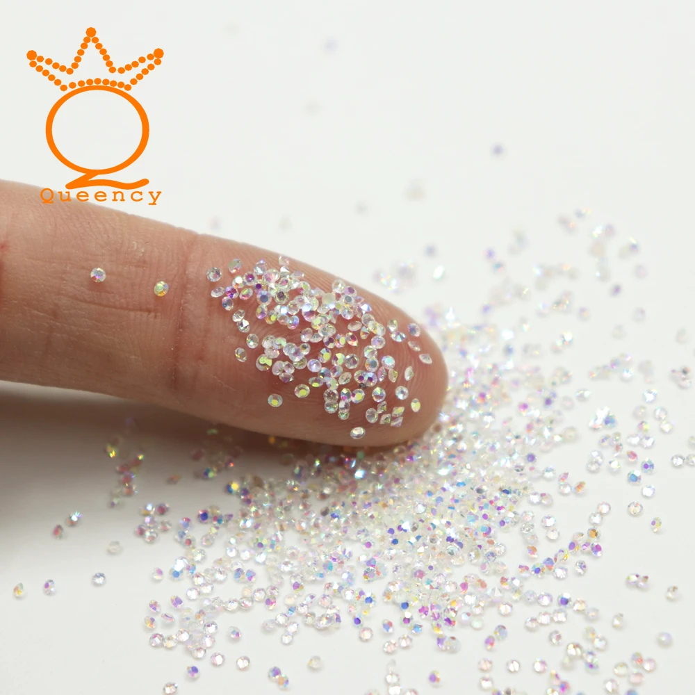 

17 Colors 1.3mm all color Glass Stones new year nails decorations 1440PCS/Bag Glass Caviar Beads for Nails Art Decoration