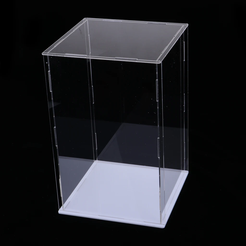 15x15x25cm Clear Acrylic Display Case Show Box for Action Figures Doll Model