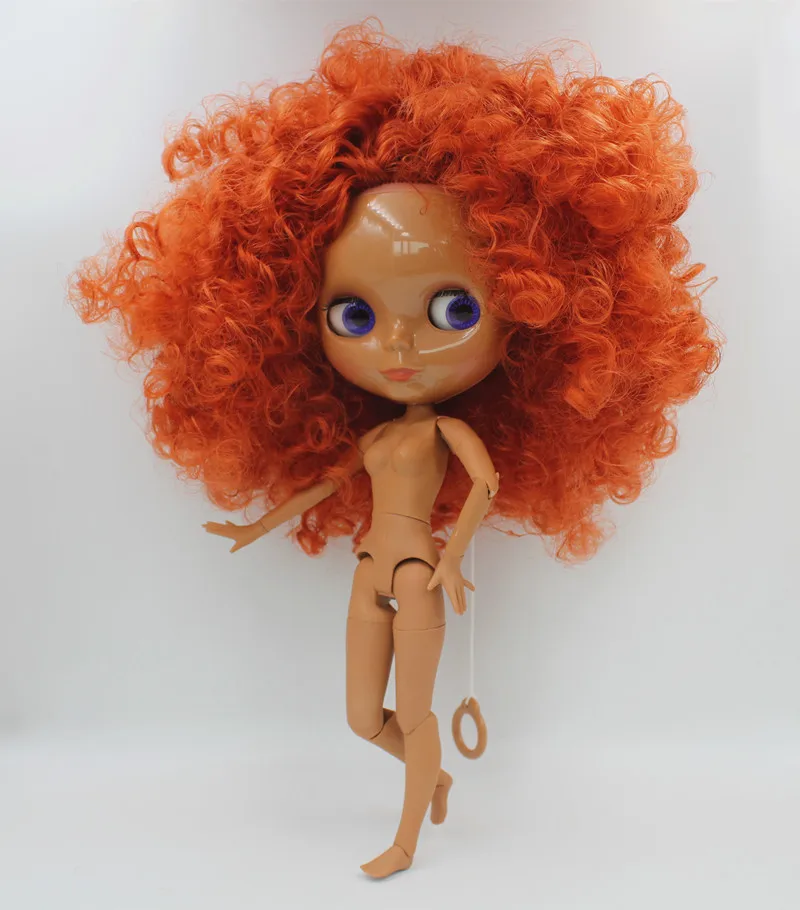 

Free Shipping big discount RBL-667J DIY Nude Blyth doll birthday gift for girl 4color big eye doll with beautiful Hair cute toy