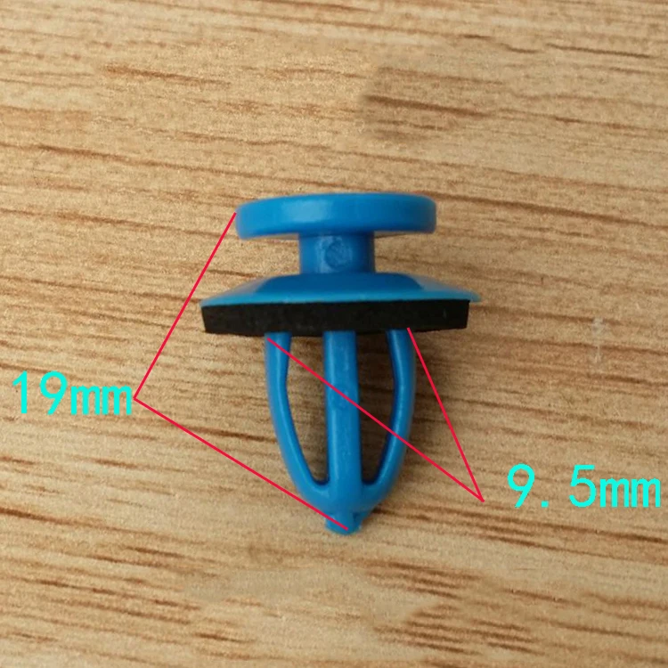 Новые 50 шт. синие пластиковые крепежные детали тип автомобиля фасции Для Mitsubishi Mini Rvr Montero Sport Outlander Space Star Mirage Montero
