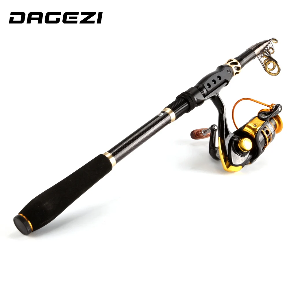 DAGEZI Fishing Rod Combo Spinning Fishing wheel With line Sea Rod 1.8-3.6M Full Kit Telescopic Spinning rod+reel fishing tackle DAGEZI Fishing Rod Combo Spinning Fishing wheel With line Sea Rod 1.8-3.6M Full Kit Telescopic Spinning rod+reel fishing tackle