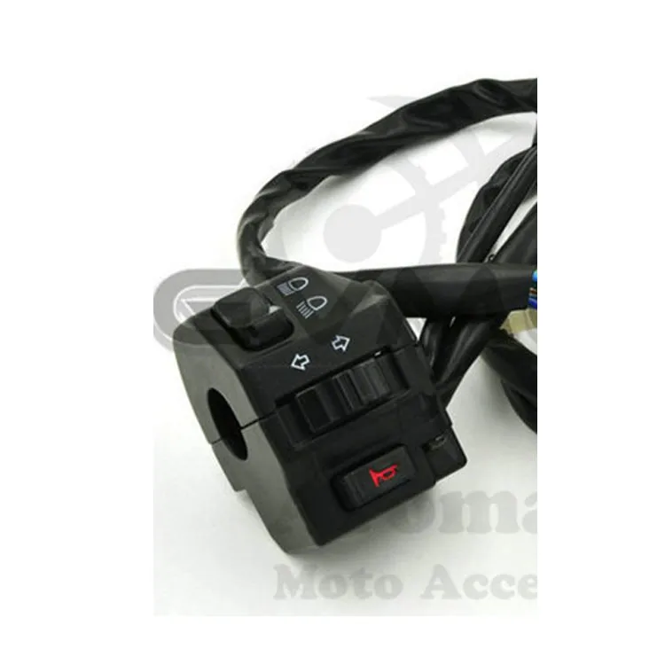 Interruptor de motocicleta cromado de aluminio para interruptores Harley Davidson Controlador universal de motocicleta Sistema eléctrico faro Interruptor de motocicleta cromado de aluminio para interruptores Harley Davidson Controlador universal de motocicleta Sistema eléctrico faro