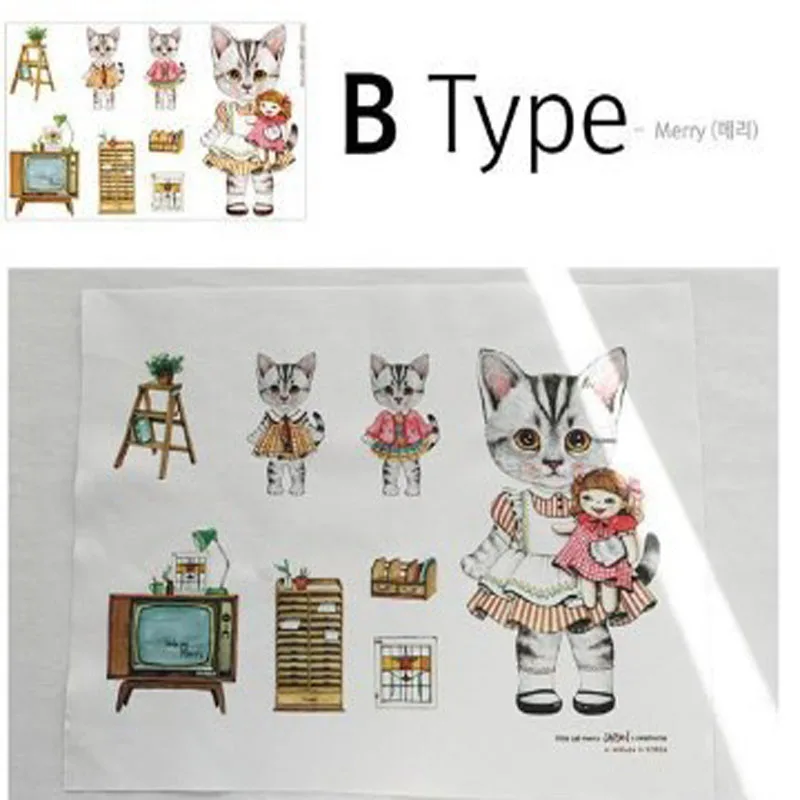 Yuying DIY! Хлопчатобумажная ткань с изображением милого кота лен/хлопок 135 см * 7c5m zakka