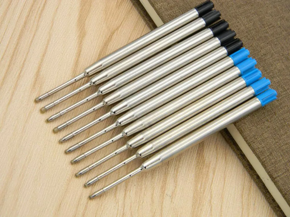 5 синих и черных металлических стержней шариковой ручки|pen refills|ballpoint pen refillmetal refills