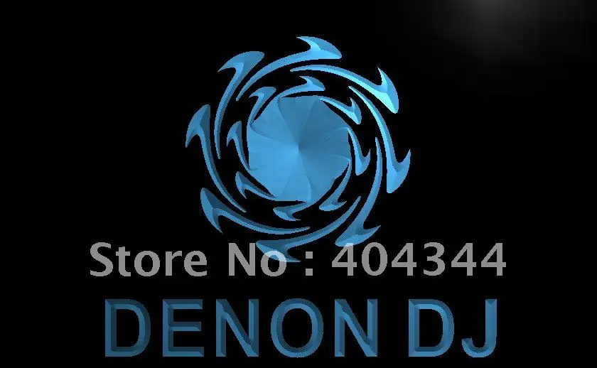 LL038- Denon DJ домашний аудио кинотеатр NR светодиодный неоновый свет вывеска декор