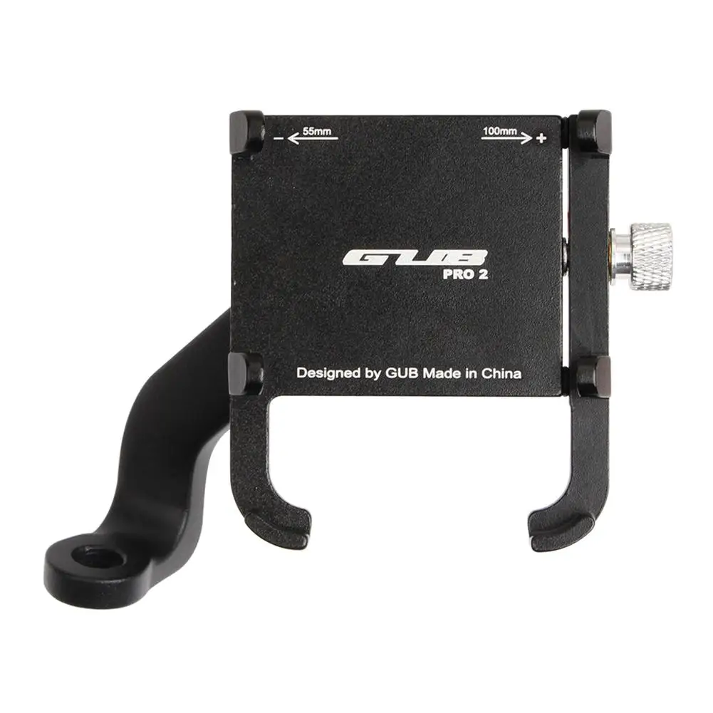 

For GUB PRO2 Aluminum Alloy Mobile Phone Holder Enhanced Four-claw Design Phone Stand for Bike Motorcycle M365 Electric Scooter