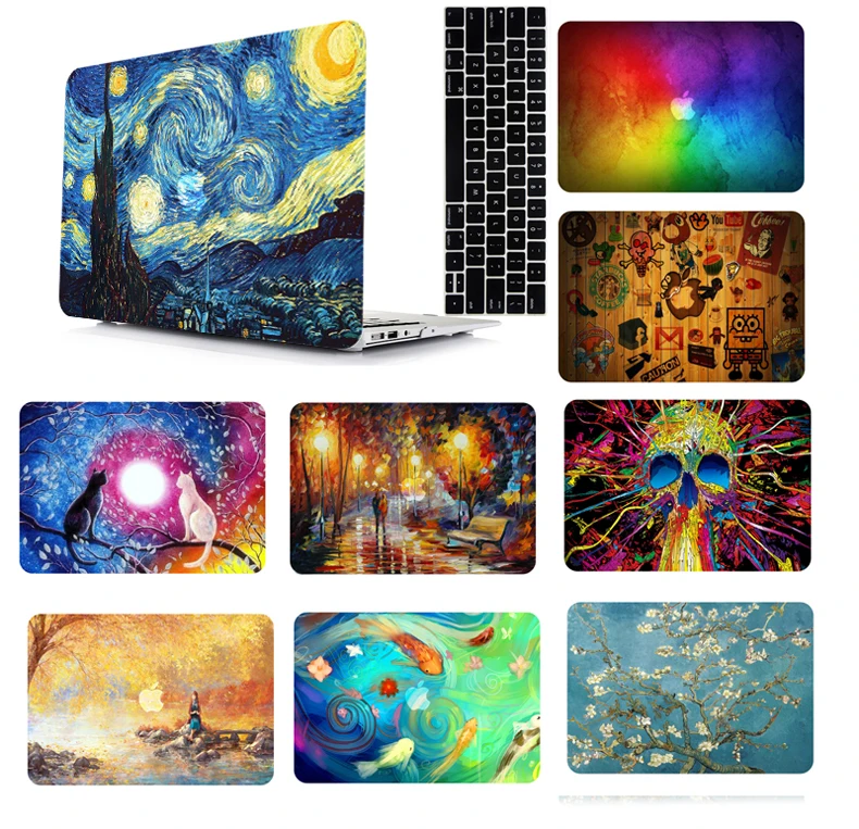 Laptop Tablet Protective Hard Shell Case Keyboard Cover Skin Set Bag For 11 12 13 15