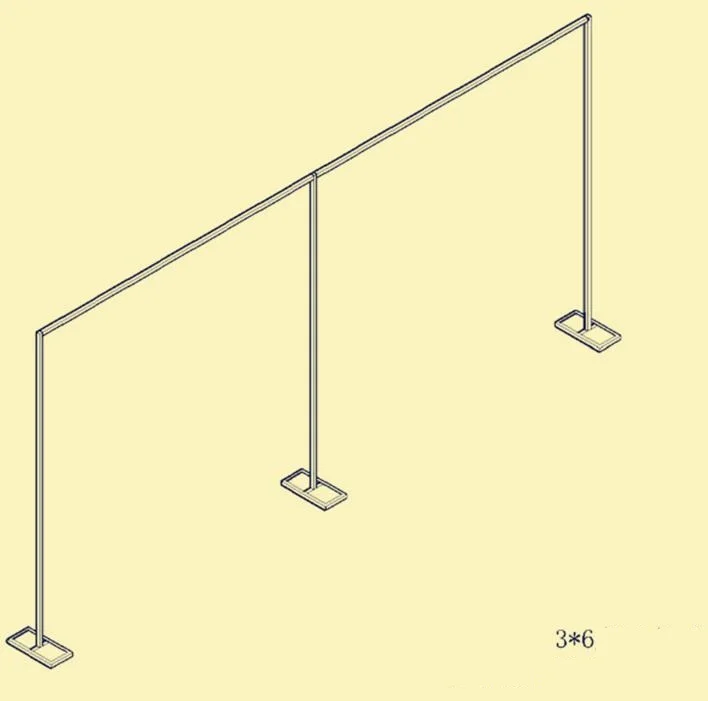 

Stainless steel retractable background bracket of the wedding background the curtain of the curtain frame WQ09