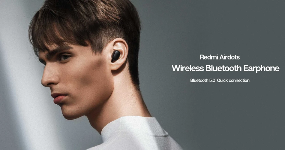 Xiaomi Redmi Airdots глобальная версия TWS беспроводные наушники Bluetooth 5,0 вкладыши настоящие беспроводные наушники Базовая стерео Спортивная гарнитура