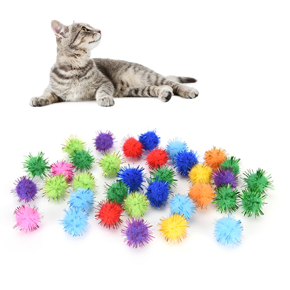 cat glitter balls