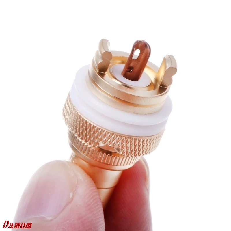 2 шт. медный RCA гнездовой разъем Lotus Audio Socket усилитель Damom|Соединители| |