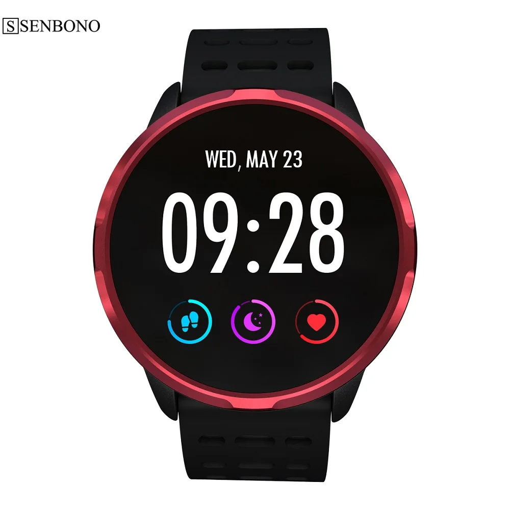 

SENBONO SN67 Smart watch IP68 waterproof Push message Heart rate monitor Fitness tracker Sports smartwatch for Men women