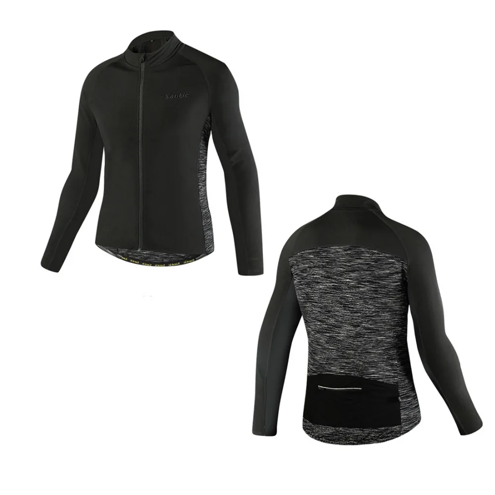 Santic Men's Winter Cycling Jersey Thickening Cycling Jackets Bike Long