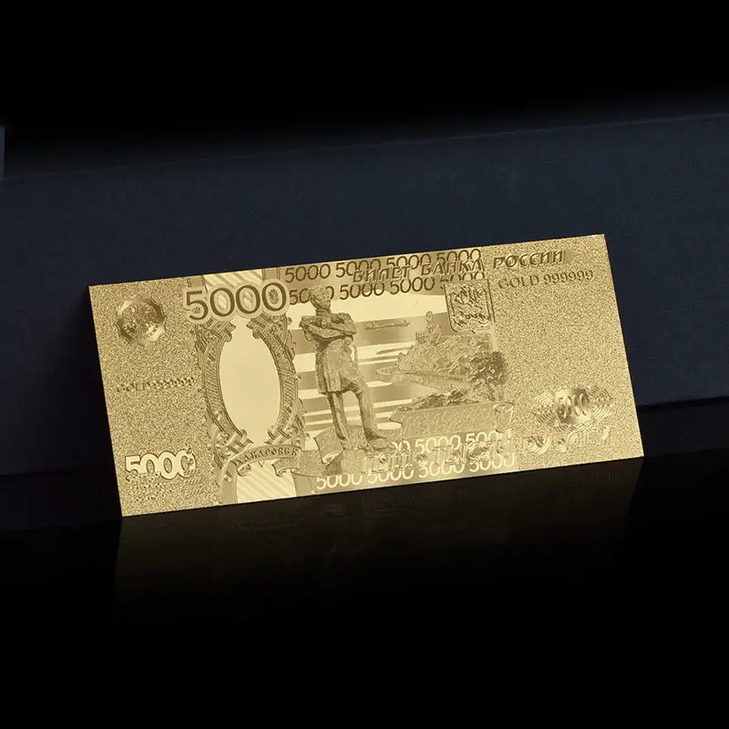 WR цветные золотые банкноты Россия 2000 рублики поддельные деньги Лучшие европейские бизнес подарки банкноты бумажные деньги для сбора