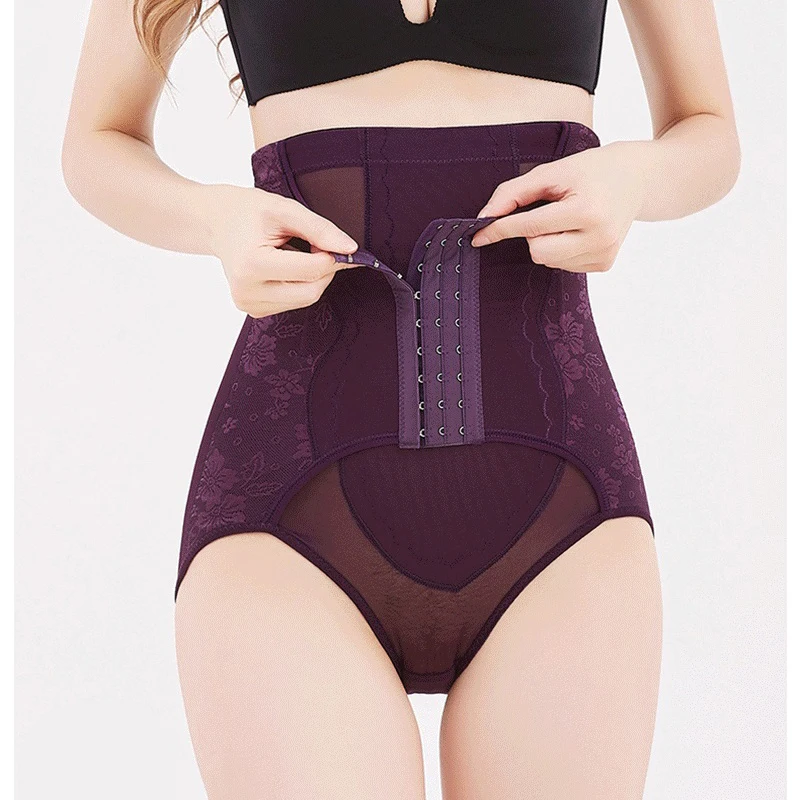 Высокая талия талии тренер животик Управление Body Shaper прикладом размера плюс
