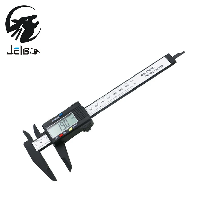 

Jelbo Micrometer Measuring Tool Gauge Digital Caliper 6-Inch 150mm LCD Fiber Vernier Electronic Digital Vernier Caliper Ruler