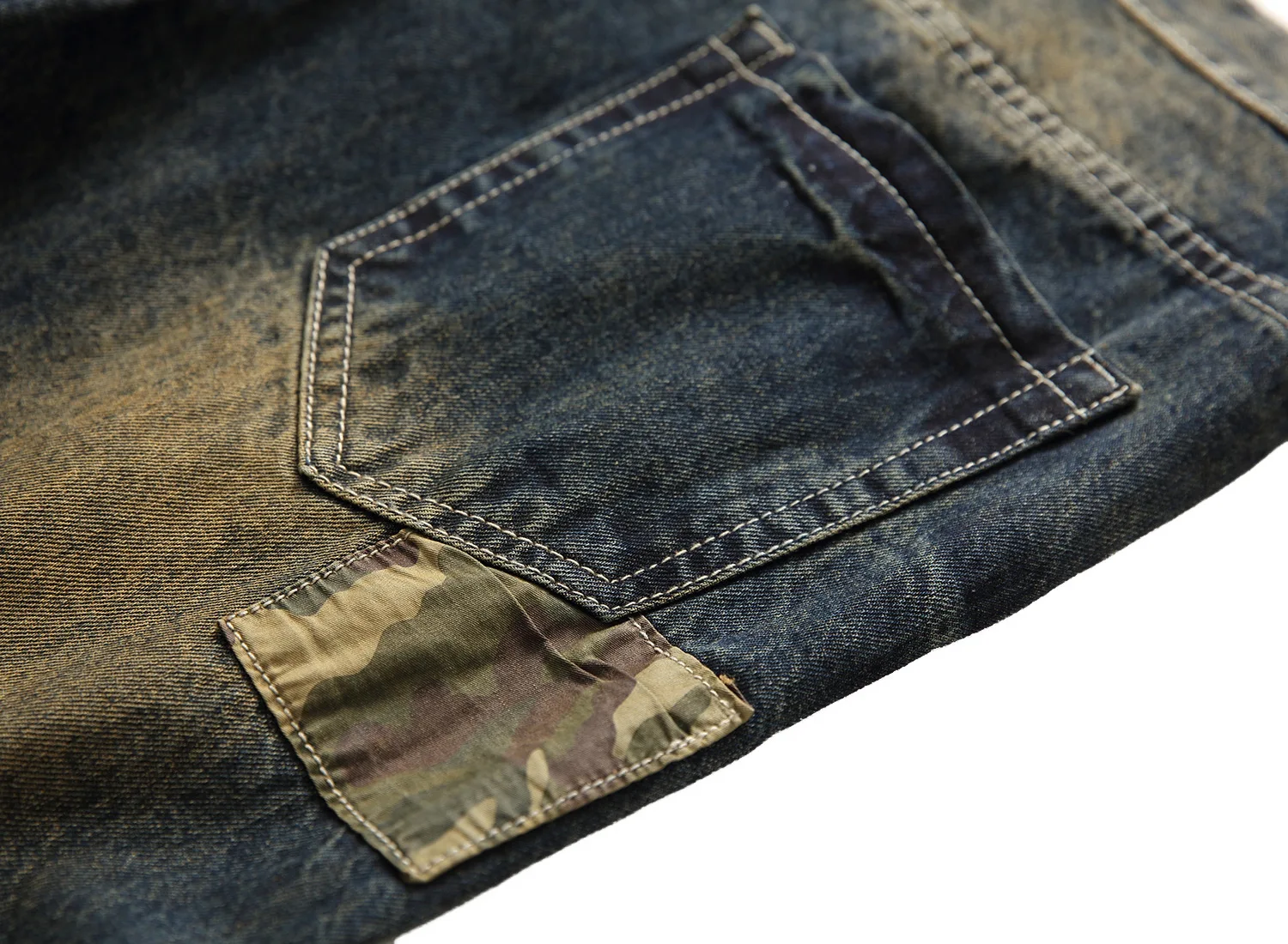 Модные мужские джинсы в стиле хип-хоп с заплатками в стиле ретро, мужские байкерские джинсы на молнии с дырками, рваные джинсы свободного кроя