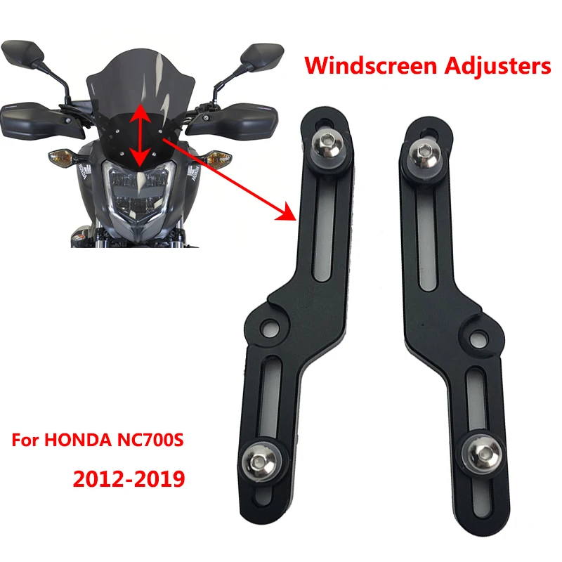 

2018 NC700S Motorcycle Accessories Windscreen Adjusters Airflow Adjustable Windscreen Wind For HONDA NC 700S NC700 S 2012-2018
