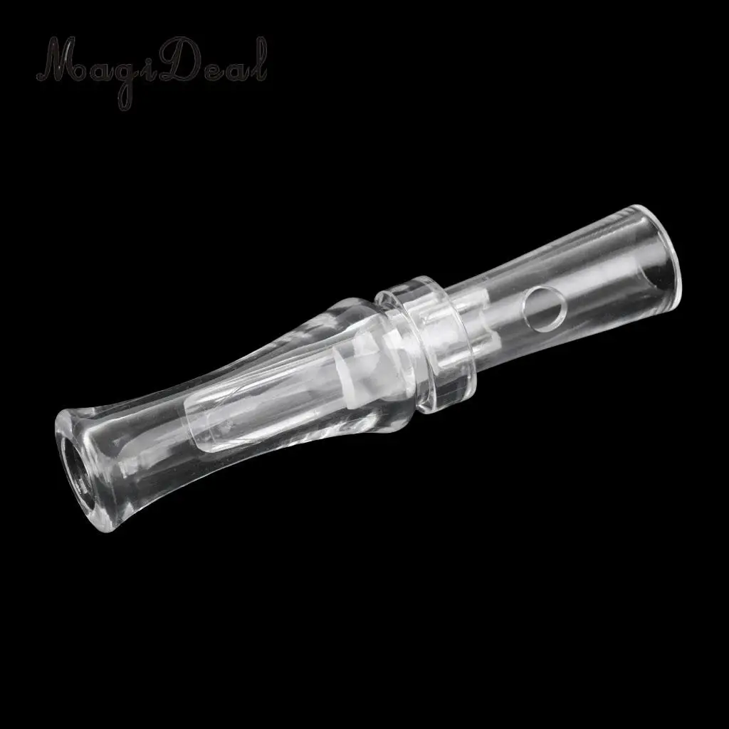 Outdoor PVC Hunting Decoy Whistle Transparent Duck Call Sound Lure Duck Voice Trap Whistle for Hunters Accessories