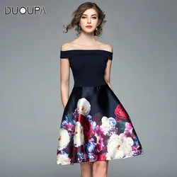 Vestido de Primavera 2019 Nueva Primavera Fuera Del Hombro Impresión Vestido Dulce Vestido de Bola Vestido Vestido de Primavera 2019 Nueva Primavera Fuera Del Hombro Impresión Vestido Dulce Vestido de Bola Vestido