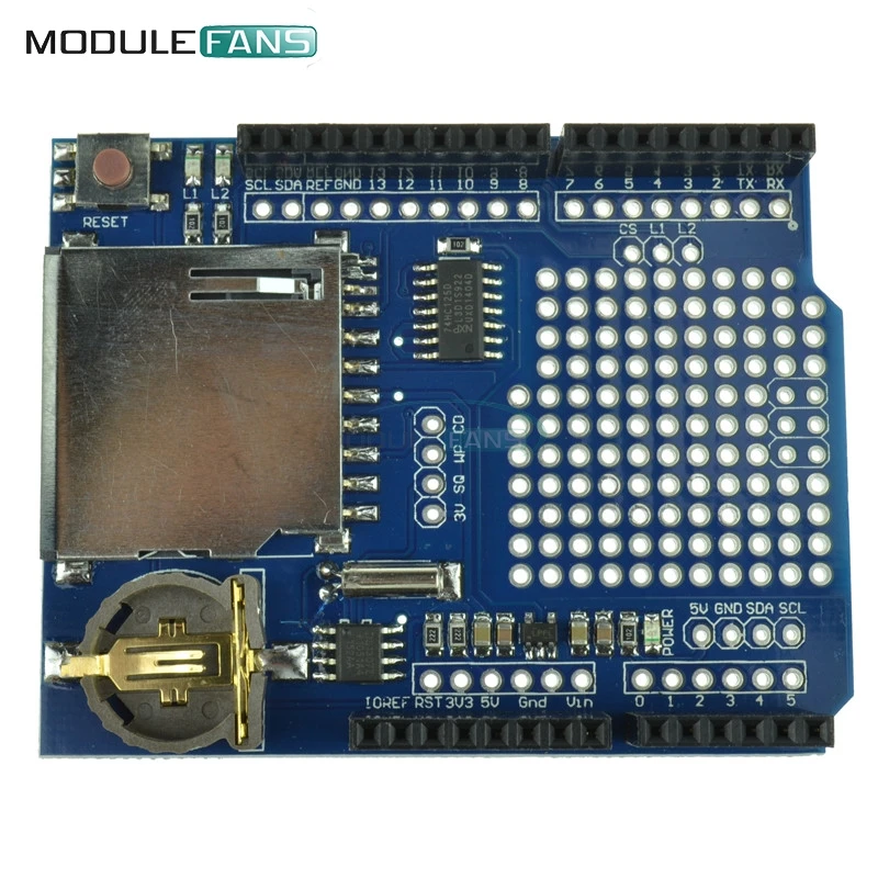 Xd204 Data Logging Recorder Shield V10 For Arduino Uno