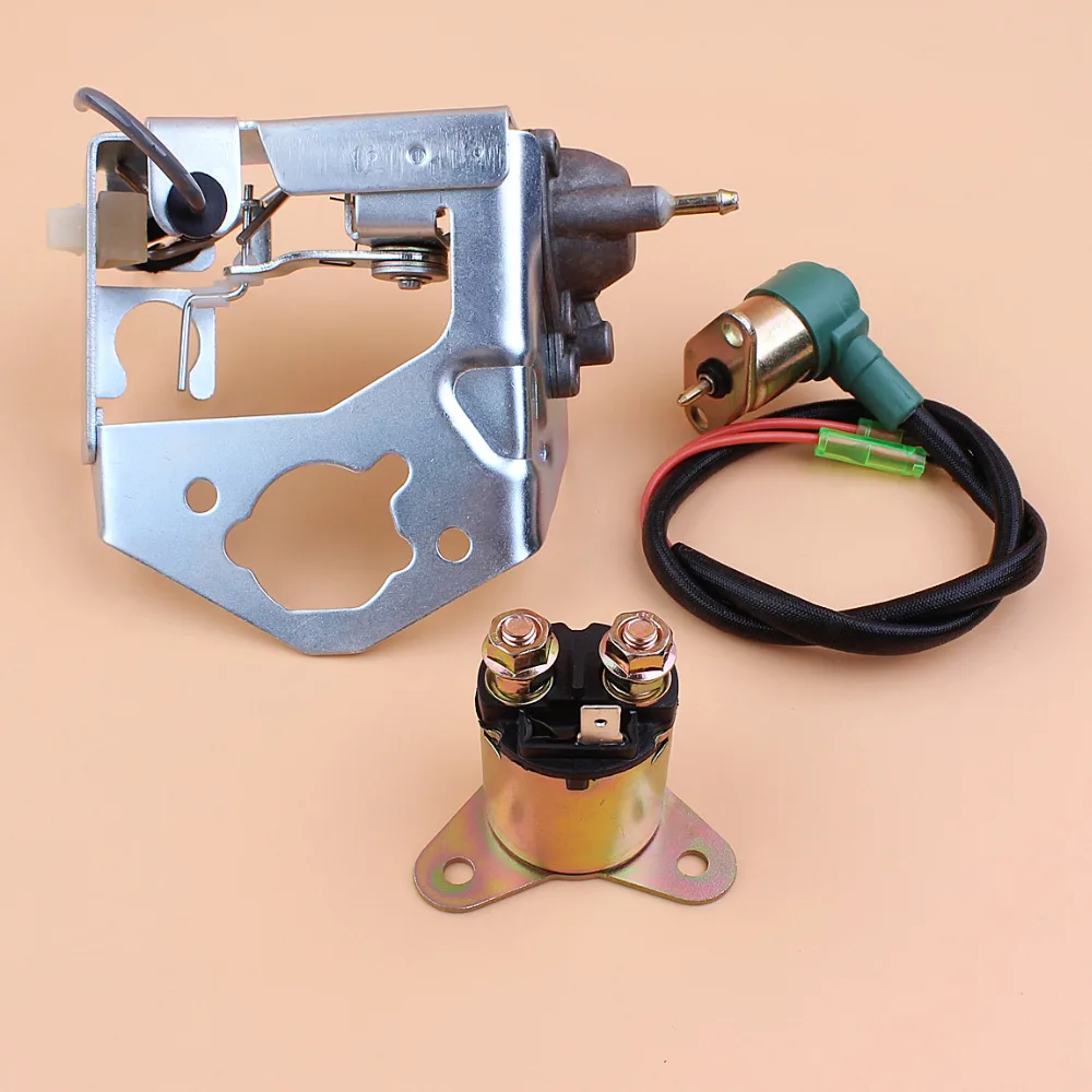 Auto Carburetor Choke Valve Bracket Solenoid Relay Kit For Honda GX390