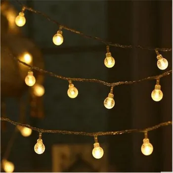 

AC220V 5M led string lights with 28led Crystal ball holiday decoration lamp Festival Christmas light outdoor lighting