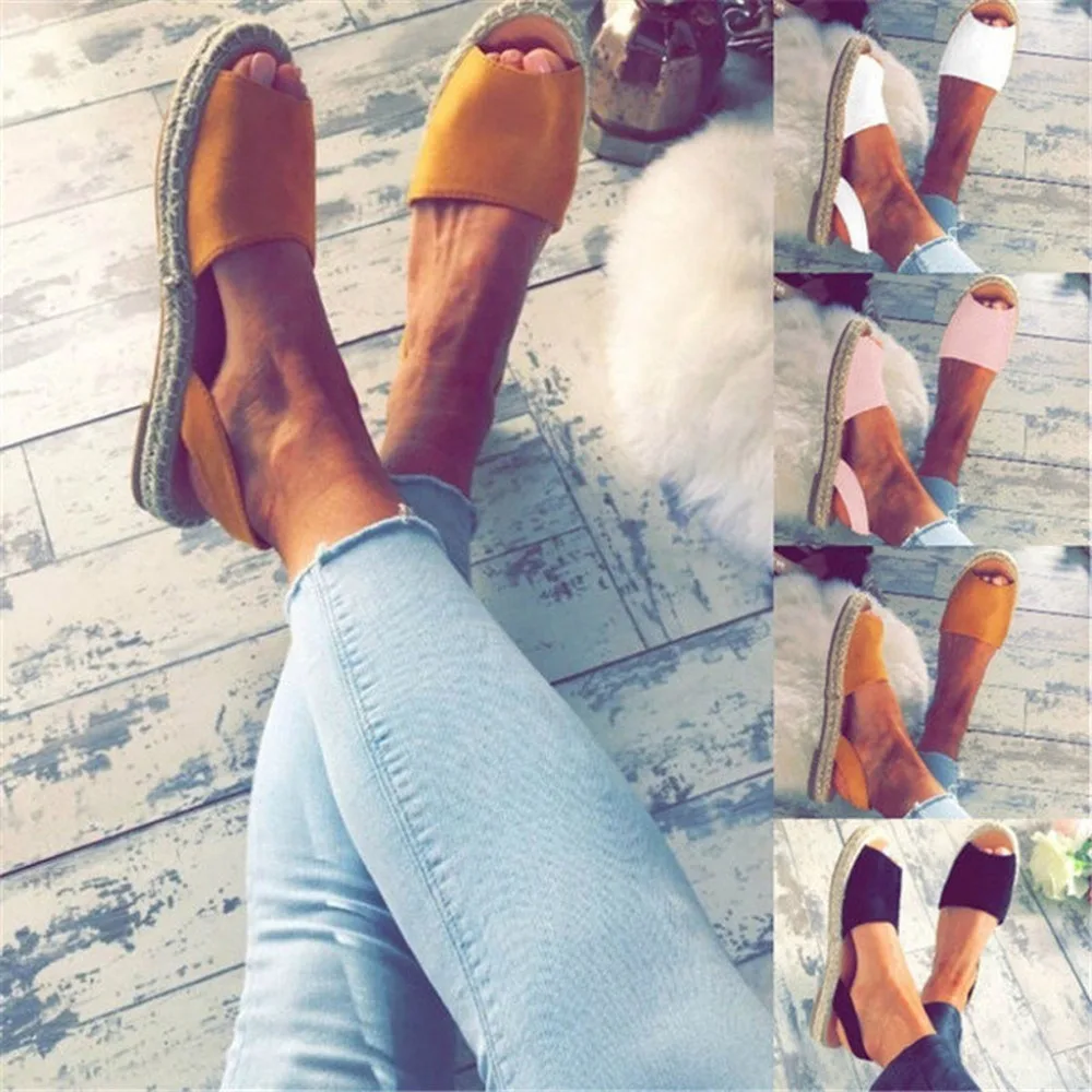

Girl Sandals Summer Retro Women Flat Ankle Strap Roman Slippers Sandals Ladies Beach Shoes Flat Bottom Woven Sandals Spring Shoe