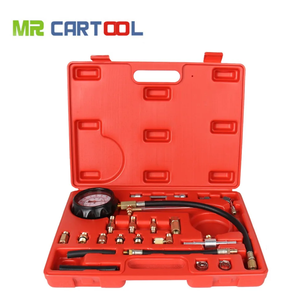 TU-114 Fuel Pressure Gauge Auto Diagnostics Tools For Fuel Injection Pump Tester free shipping