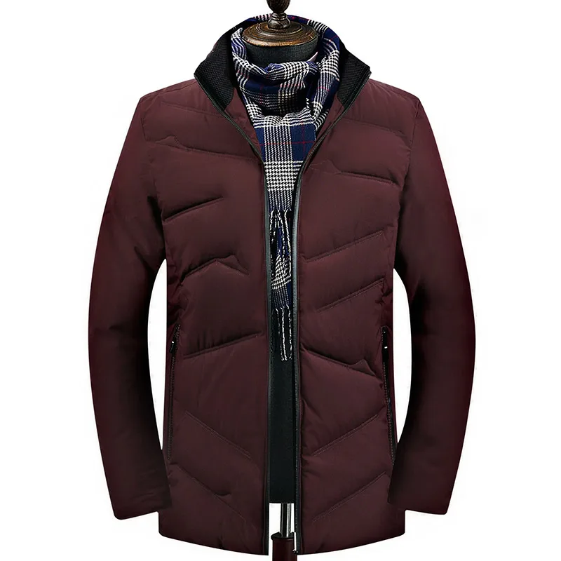 

2019 New Mens Winter Parkas WarmThick Male Outwear Coat Causal Slim Fit Cotton Windbreaker Jacket Men Brand Clothes Erkek Mont