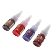 20 цветов Профессиональный Микро Пигмент татуировки чернила Перманентный макияж, боди-арт комплект