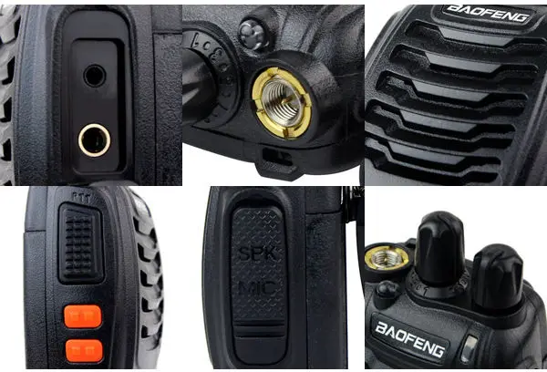 10 шт. BaoFeng BF 888s иди и болтай Walkie Talkie UHF 5 Вт 16CH двухстороннее радио + 10x Новая