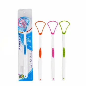 

1 Pcs Quality Tongue Brush Plastic Tongue Cleaner Scraper Brand Cleaning Tongue Scraper For Oral Hygiene Keep Fresh Breath