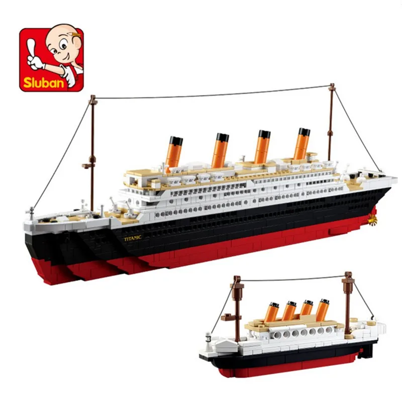 

IN STOCK 2019 New city titanic in block RMS Boat Ship sets boat model building kits blocks DIY Educational kids toy for children