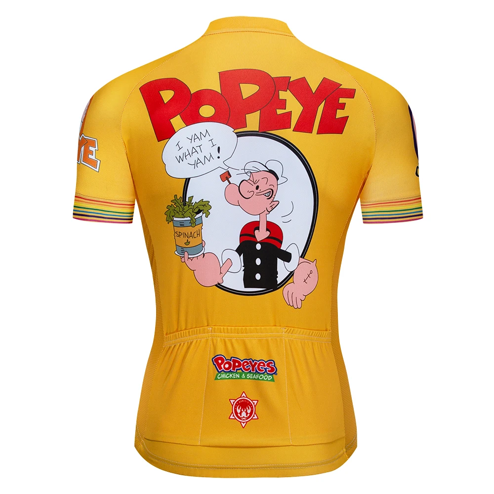 Popeye popeye одежда Лето гонки спортивный мотоцикл Джерси Топы Велоспорт рубашка с коротким рукавом Майо ropa Ciclismo