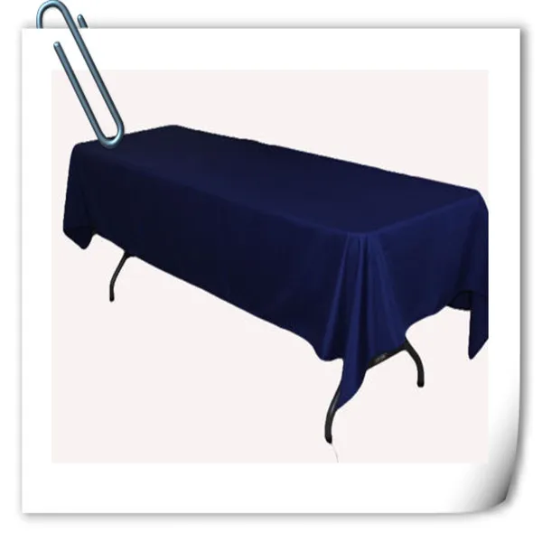 Big Discount !!! 10pcs 150*320cm Rectangle Navy Blue table cloth 180GSM