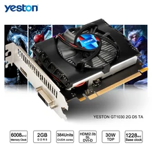 Yeston GeForce GT 1030 GPU 2GB GDDR5 64 bit Gaming Desktop computer PC Video Graphics Cards support