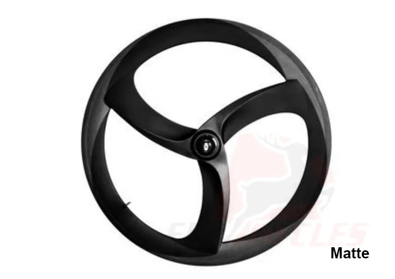 tri spokes carbon bike wheel