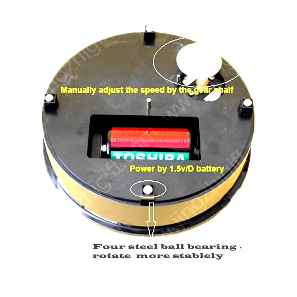 Wholesale Free Shipping Moving Rotary Jewelry Display Turntable Stand Holder powered by battery and AC Adapter