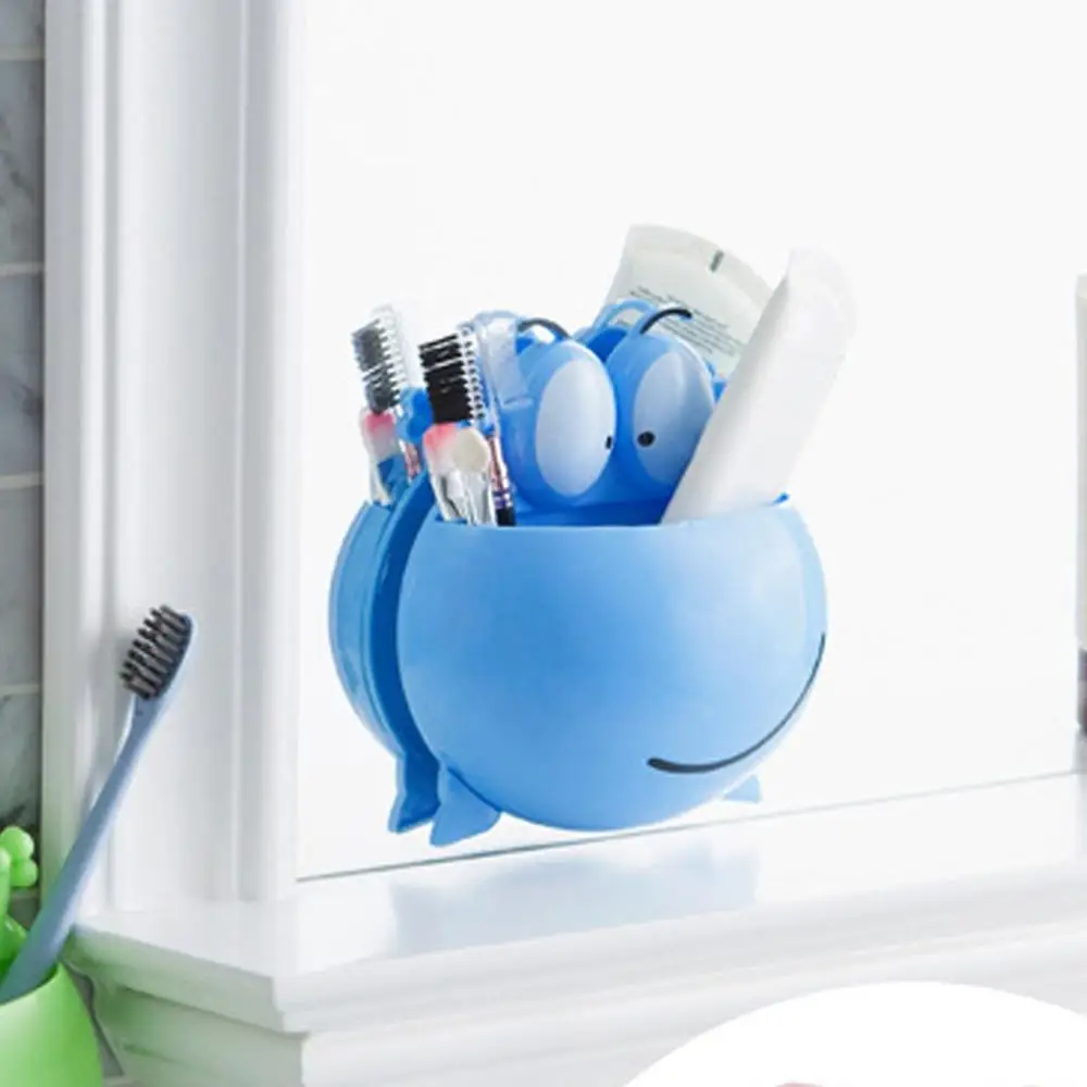 

Cute Frog Toothbrush Holder Multifunctional Wall Suction Toothbrush Toothpaste Storage Rack