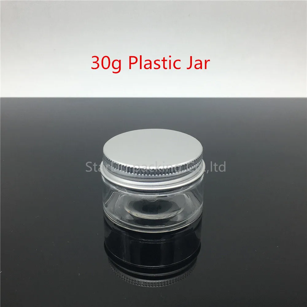 Wholesale 12PCS 30g PET jar, 30 Gram Clear Plastic Cream Jar, 1 oz Jar