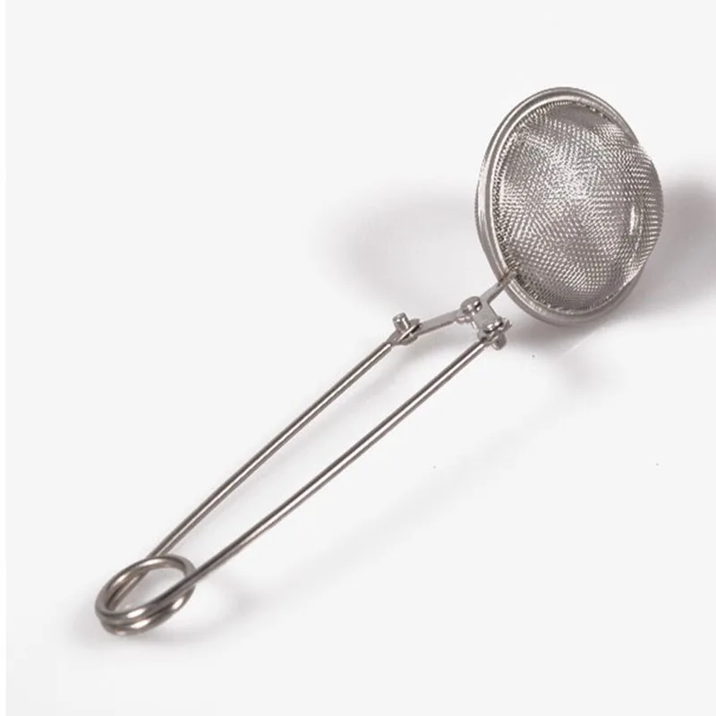 

Push Lock Leaf herbal Spice Infuser Ball Teaspoon Strainer Filter Cross-Border Direct Supply Stainless Steel Chain Handle cha qi