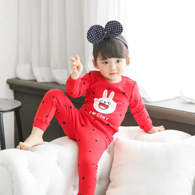 

Autumn Winter Infant Girls Pajamas Suits Long Sleeve Boys Sleepwear Cotton Pyjamas Baby Cartoon Kids Pajama Sets for 1-3Y CLS097