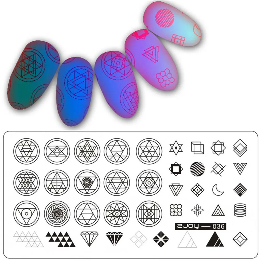 Blueness 1 шт. лист животных элемент символ шаблон DIY пластина для стемпинга нейл арта