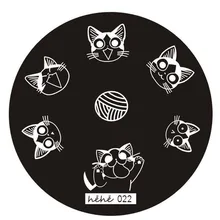 DIY Nail Art Image Stamp Stamping Plates Manicure Heart Hhape Template 6616