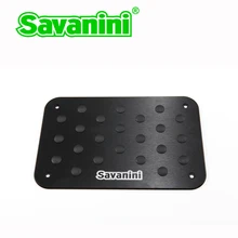 Savanini автомобильный нескользящий коврик из алюминиевого сплава, экологичный резиновый коврик для ковров, педали, автомобильные аксессуары, Стайлинг