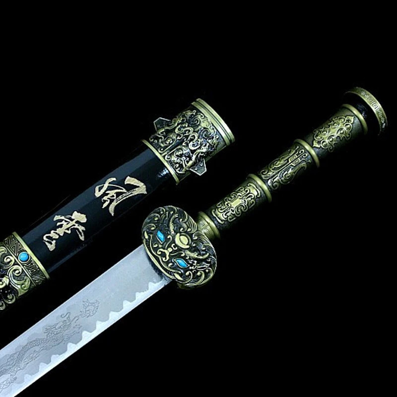 Китайский FengYun длинный меч длина = 94 см лезвие из углеродистой стали деревянная оболочка домашний декор