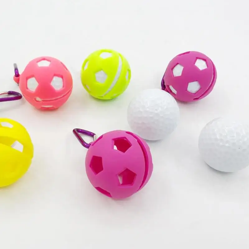 1 шт Solo Golf Ball силиконовый чехол с держателем карабина для 1 мяч аксессуары для гольфа Спорт легко носить с собой