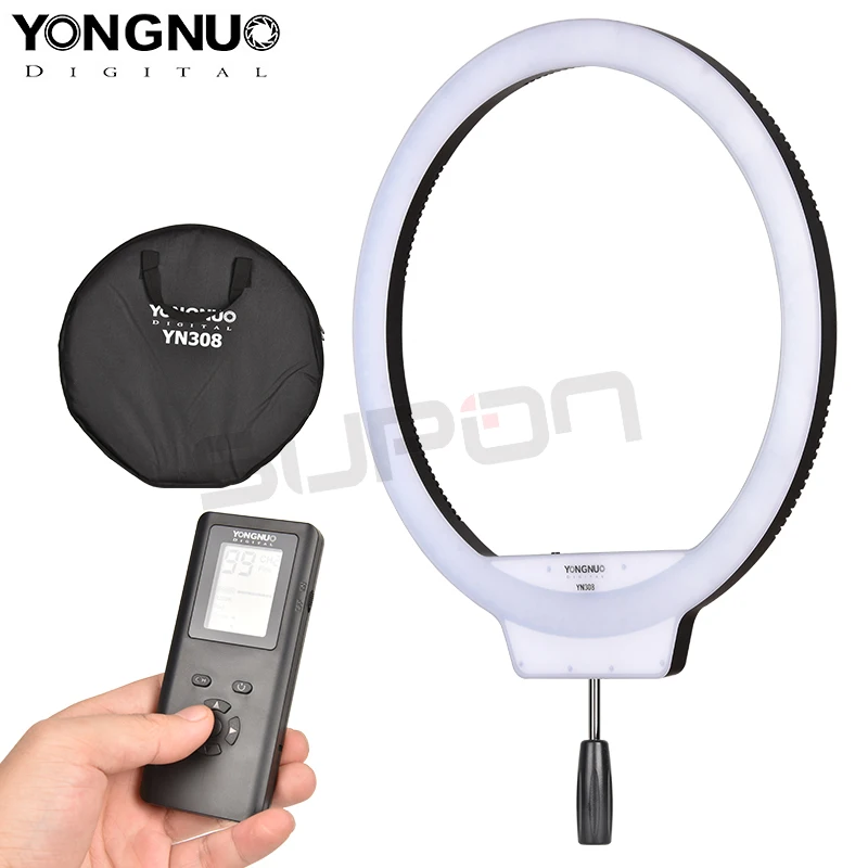 

YongNuo YN308 Selfie Ring Light 3200K-5500K Bi-Color Temperature Remote Wireless LED Video Light led lamp