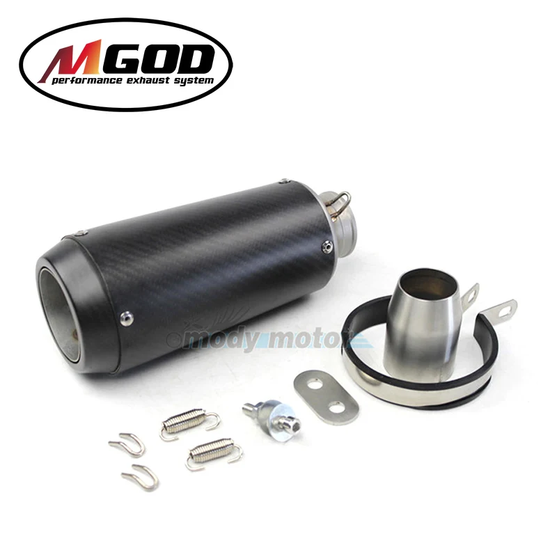 

motorcycle akrapovic exhaust echappement moto universel muffler modified pitbike scooter exhaust for tmax530 nmax 125 cb650f